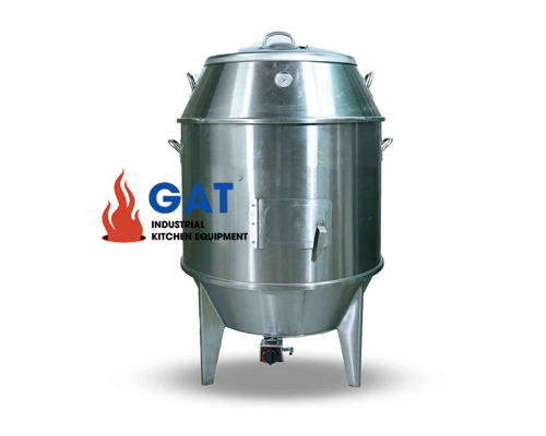 Lò quay vịt inox kính 90 dùng than (BV-A90KT)
