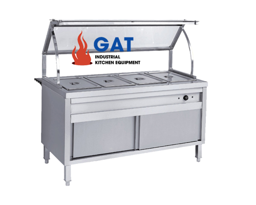 QUẦY HÂM NÓNG THỨC ĂN SỬ DỤNG KHAY KÍNH QHN3KK-1500