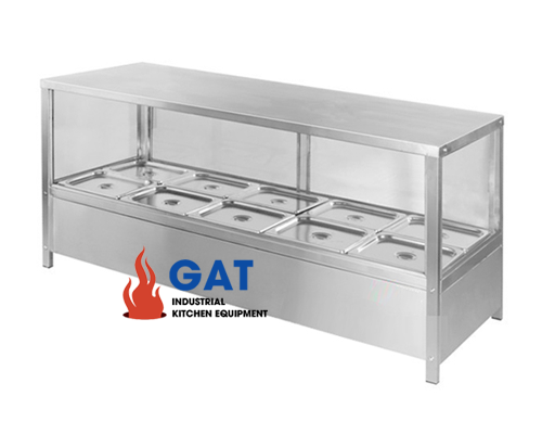 TỦ GIỮ NÓNG KHAY KÍNH HNK-1500