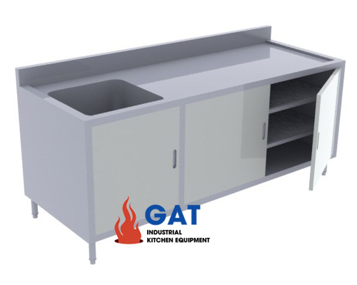 QUẦY TỦ CỬA MỞ CÓ 01 HỘC CHẬU Q1CM-1500