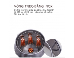 Lò quay vịt inox kính 90 dùng than (BV-A90KT)