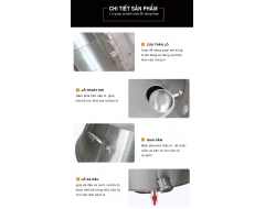 Lò quay vịt inox kính 90 dùng than (BV-A90KT)