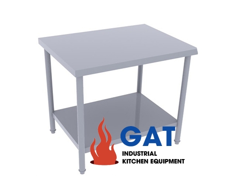BÀN INOX CÓ 01 KỆ DƯỚI 
