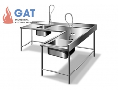 BÀN BÁT BẨN HÌNH CHỮ L 1500