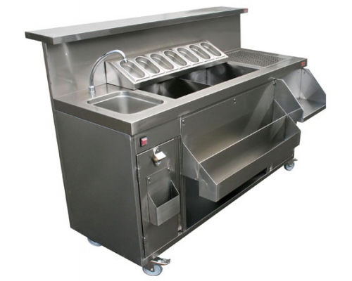 Thiết kế tủ đá inox quầy bar cho không gian nhỏ